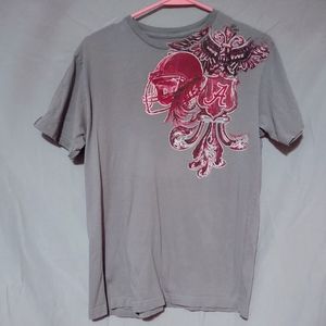 My U Boys Alabama Crimson Tide Tee Shirt Size Medium Gray Graphic Short Sleeve